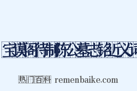 宝谟阁待制陈公墓志铭近义词是什么意思的图片